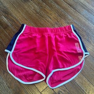 Tommy Hilfiger Red Athletic Shorts with Elastic Waistband